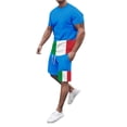 thumbnail image 1 of Afdoent Men's 2 Piece Short Set Mens 2 Piece Sports Jogging Suit Comfortable Sports Men's Short Sleeved T Shirt + Shorts Vacation Beach Leisure, 1 of 6
