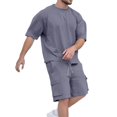 thumbnail image 1 of Afdoent Men's 2 Pieces Outfits Mens Everyday Wear Casual And Sporty Activities Versatile And Stylish Attire Spring And Summer Summer Beach Vacation Outfits, 1 of 9