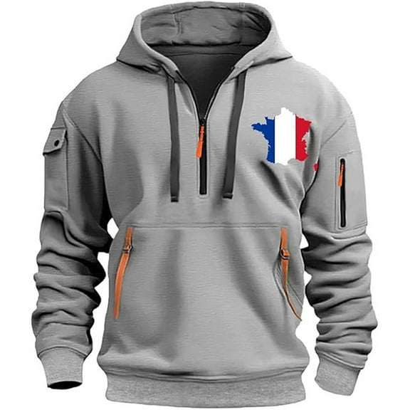 Afdoent Men's Casual Hoodies & Sweatshirts Loose Fit Pullover With Print Design For Autumn Winter Daily Wear Comfortable Streetwear Fall Outwear