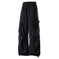 thumbnail image 1 of Afdoent Men's Casual Pants Adult Straight Wide Leg Casual Quick Drying Paratrooper Pants Streetwear, 1 of 5