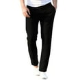 thumbnail image 1 of Afdoent Men's Casual Pants Fashion Men Casual Work Blend Elastic Waist Slim Fit Long Pants Trousers Beach Vacation, 1 of 5
