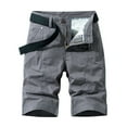 thumbnail image 1 of Afdoent Men's Casual Pants Summer Male Casual Plus Size Baggy Solid Color Cargo Shorts Breathable, 1 of 2