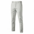 thumbnail image 1 of Afdoent Men's Classic Trousers Male Casual Pants Breathable Straight Leg Male Youth Solid Color Matching Pants Fashion, 1 of 2