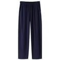 thumbnail image 1 of Afdoent Men's Classic Trousers Male Joggers Sweatpants Open Bottom Straight Leg Casual Loose Fit Running Athletic Jer Sey Pants With Pockets Relaxed Fit, 1 of 3