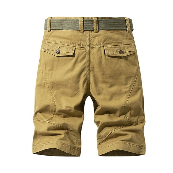 Afdoent Men's Classic Trousers Summer Male Casual Plus Size Baggy Solid Color Cargo Shorts Relaxed Fit