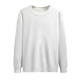 thumbnail image 1 of Afdoent Men's Crewneck Sweater Winter Long Sleeve Solid Color Fashion Business Pullover Knit Top Sweater For Men, 1 of 4