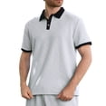 thumbnail image 1 of Afdoent Men's Golf Shirt Male Shirts Short Sleeve Casual Loose Fit Button Up Shirt Summer Comfortable Breathable Stylish Outfit For Daily Wear Classic, 1 of 4