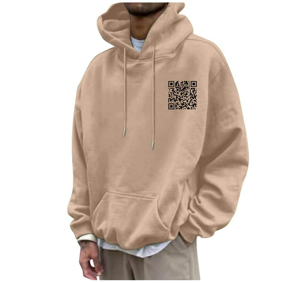 Afdoent Men's Hooded Sweatshirt Male Graphic Print Long Sleeve Pullover Autumn Winter Sweatshirts Streetwear Comfortable