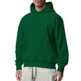 thumbnail image 1 of Afdoent Men's Hooded Sweatshirt Mens Solid Color Oversize Loose Hooded Pullover Top Autumn Winter Coat Classic Fashion, 1 of 4