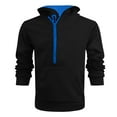 thumbnail image 1 of Afdoent Men's Hoodies Pullover Mens Hoodie Pullover Side Zipper Contrast Long Sleeve Hooded Sweatshirt Tops Streetwear, 1 of 4