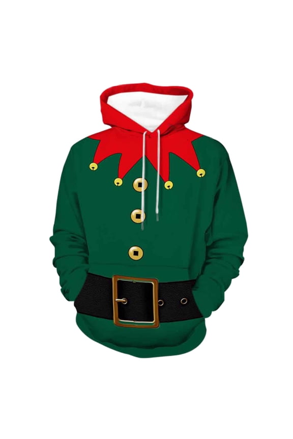 Men's Hoodies Pullover Mens Winter Christmas Printed Casual Sports Loose Hoodie Sweatshirt For Men