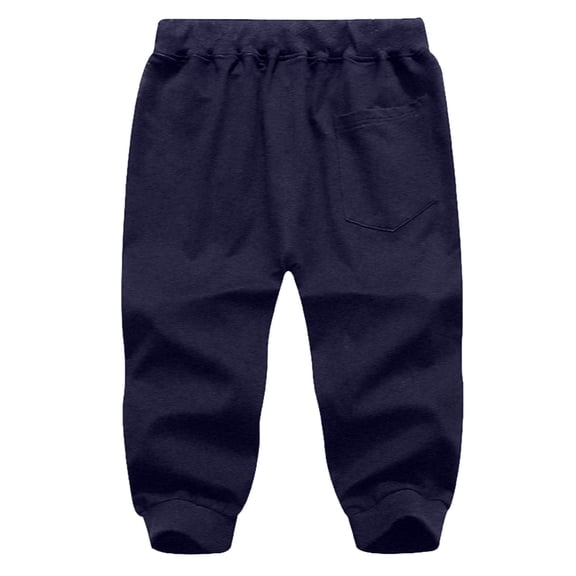 Afdoent Men's Pants Three-Pocket Zipper Men's Sports Casual Trousers Cropped Drawstring Men's Pants Fashion