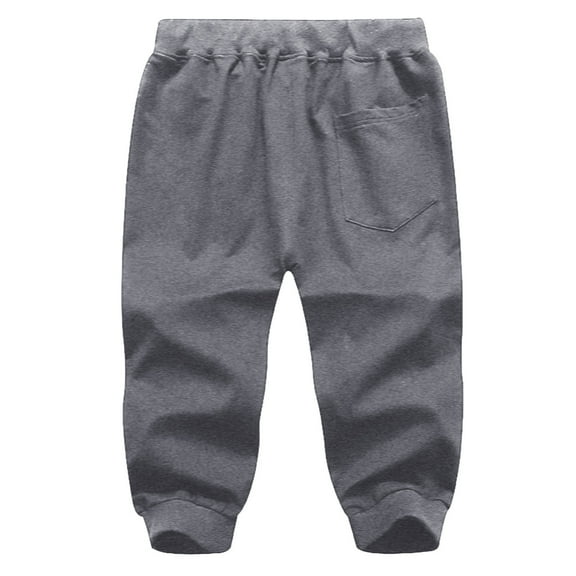 Afdoent Men's Pants Three-Pocket Zipper Men's Sports Casual Trousers Cropped Drawstring Men's Pants Trousers For Men