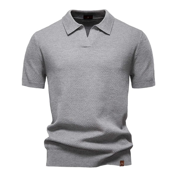 Afdoent Men's Polo Shirt Male Casual Fashion Vacation Style Short Sleeve Polo Shirt Top Comfortable