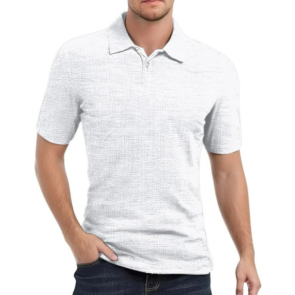 Afdoent Men's Polo Shirts Male New Summer Thin Solid Color Lapel Shirt Breathable