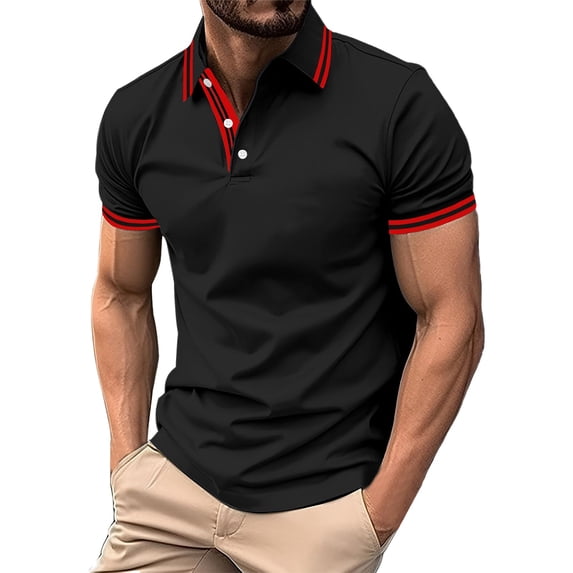 Afdoent Men's Polo Shirts Male Shirt Short Sleeve Breathable Tennis Summer Leisure Sports Polo Shirts Casual Bussiness