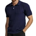 thumbnail image 1 of Afdoent Men's Polo Shirts Male Solid Color Short Sleeve Polo Shirt Leisure Fashion Vacation Top Breathable, 1 of 5