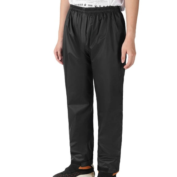 Afdoent Men's Rain Pants Male Solid Color Riding Thickened Rainproof Double Layer Breathable Classic