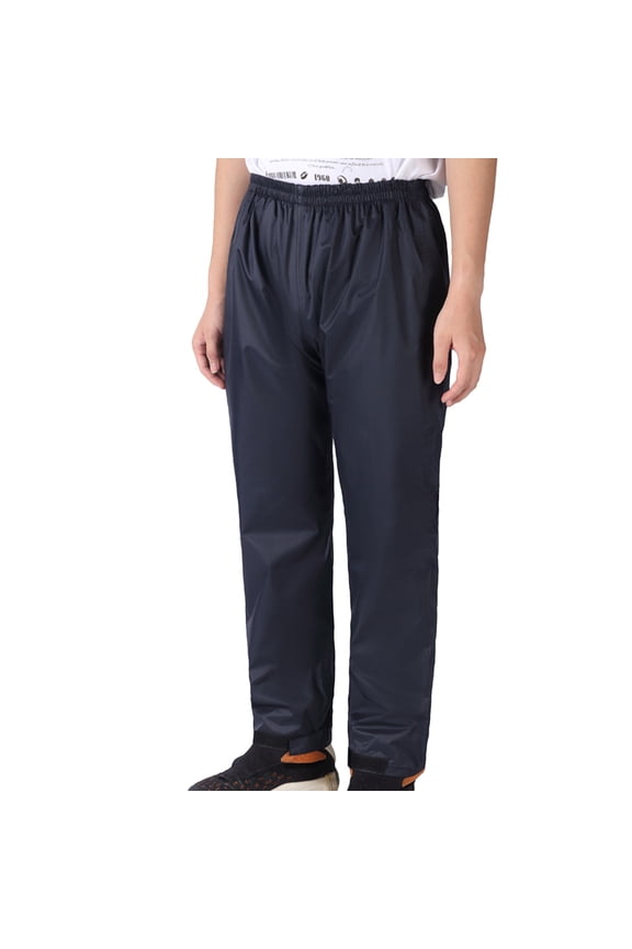 Men's Rain Pants Male Solid Color Riding Thickened Rainproof Double Layer Breathable Leisure