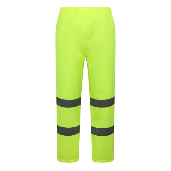 Afdoent Men's Rain Pants Reflective Rain Pants Traffic Fluorescent Green Patrol Rain And Pants Breathable