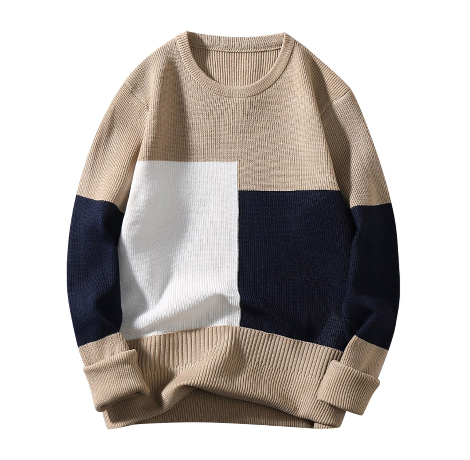 Men's Cashmere Blend Sweater - Round Neck Soft Pullover For Autumn & Winter | Warm Knitted Crewneck