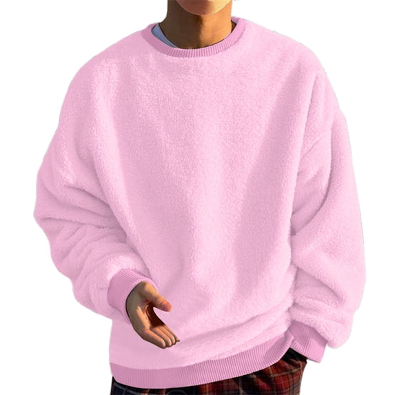 Afdoent Men's Sweatshirts Pullover Long Sleeve Crewneck Casual Athletic Top For Streetwear Gym Workout Comfortable Comfortable