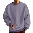 thumbnail image 1 of Afdoent Men's Sweatshirts Pullover Long Sleeve Crewneck Casual Athletic Top For Streetwear Gym Workout Comfortable Fall Outwear, 1 of 5