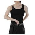 thumbnail image 1 of Afdoent Men's Tank Top Male Sleeveless Threaded Vest Muscle Fitness Tight Sports T Shirt Men's Base Shirt Comfortable, 1 of 5