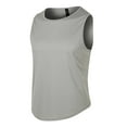 thumbnail image 1 of Afdoent Men's Tank Top Mens Summer Thin Mesh Running Vest Mens Fitness Vest Tank Top Solid Color Light Plate Slim Body Casual Streetwear, 1 of 5