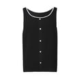 thumbnail image 1 of Afdoent Men's Tank Top Summer Men's Solid Color Beach Tank Top With False Buttons Comfortable, 1 of 5