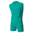 thumbnail image 1 of Afdoent Mens 2 Piece Sets Summer Knit Sleeveless Vest And Shorts Sports Casual Thin Top Solid Color Vest Two Piece Set Vacation Beach Casual, 1 of 5