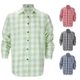 thumbnail image 1 of Afdoent Mens Button Down Shirt Men's Plaid Long Sleeve Shirt Casual Trendy Men's Shirt Relaxed Fit For Business Comfy, 1 of 8