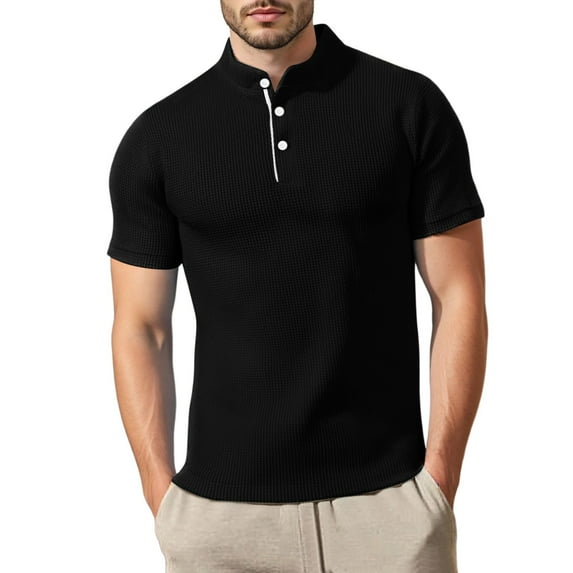 Afdoent Mens Casual Polo Shirts Male Summer Mesh Ice Silk Solid Color Shirt Top Golf Shirts For Men Casual Lightweight Shirts For Men