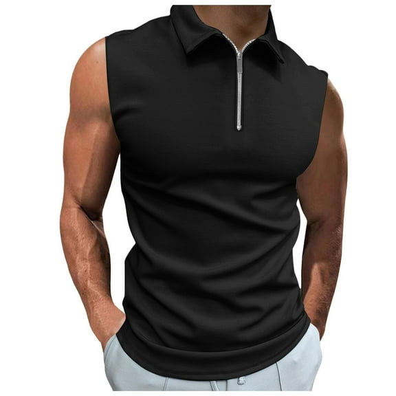 Afdoent Mens Casual Tank Tops Men's Sleeveless Shirt Casual Solid Color Holiday Vest Tops Sports Garment Mens Vest Classic