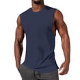 thumbnail image 1 of Afdoent Mens Casual Tank Tops Men's Sleeveless Tank Tops Crewneck Solid Loose Fit Shirt Classic, 1 of 7