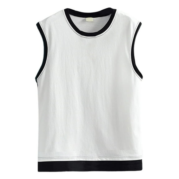Afdoent Mens Casual Tank Tops Men's Sleeveless Vest Loose Fit Breathable Tank Top For Casual Sport Wear Classic