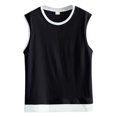 thumbnail image 1 of Afdoent Mens Casual Tank Tops Men's Sleeveless Vest Loose Fit Breathable Tank Top For Casual Sport Wear Streetwear, 1 of 4