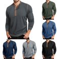 thumbnail image 1 of Afdoent Mens Long Sleeve T-Shirt Color Block T Shirt Top Comfortable Tee Shirts Streetwear Tee Shirts, 1 of 4