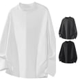 thumbnail image 1 of Afdoent Mens Long Sleeve T-Shirt Retro T Shirt Oversized Top Fall Fashion Casual Streetwear Tee Shirt Vacation Soft Top, 1 of 4