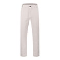 thumbnail image 1 of Afdoent Mens Pants Solid Color Slim Fit Casual Pants Seasonal Belted Drawstring Pants Beach Vacation, 1 of 7