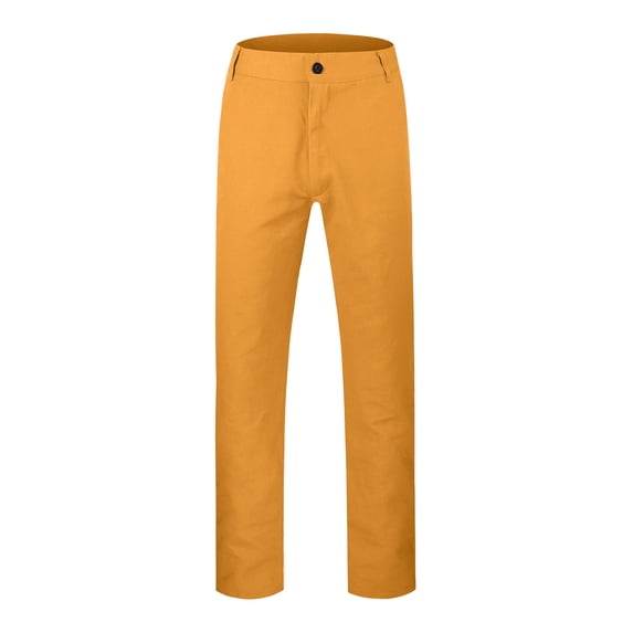 Afdoent Mens Pants Solid Color Slim Fit Casual Pants Seasonal Belted Drawstring Pants Comfy Vacation