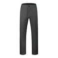 thumbnail image 1 of Afdoent Mens Pants Solid Color Slim Fit Casual Pants Seasonal Belted Drawstring Pants Comfy Vacation, 1 of 7