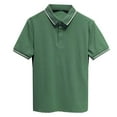 thumbnail image 1 of Afdoent Mens Polo Shirts Male Summer Leisure Shirt Solid Color Minimalist Short Sleeve Polo Shirt Comfortable, 1 of 3