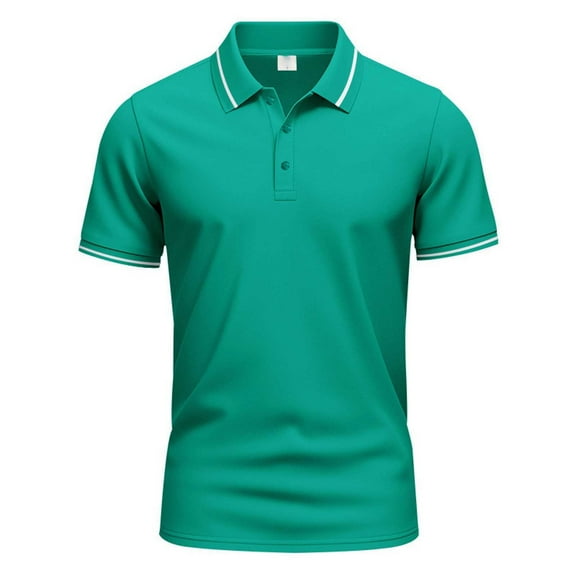 Afdoent Mens Shirts Male Short Sleeve Solid Color Shirt Male Casual Polo Shirts Classic Mens Shirts
