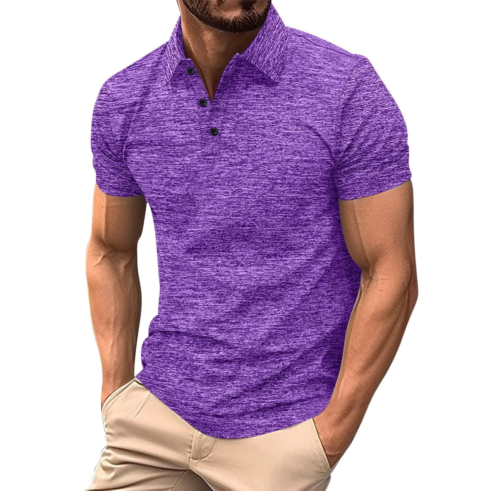 Afdoent Mens Shirts Short Sleeve Tops Plain Shirts Fashion Top Clothing ...