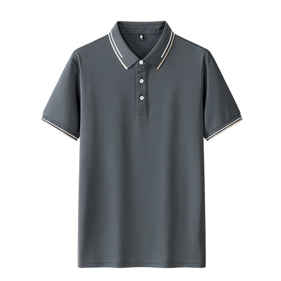 Afdoent Mens Shirts Summer Male Summer Trend Business Casual Breathable Short Sleeve Lapel Top Mens Shirts