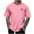 thumbnail image 1 of Afdoent Mens T-Shirt Male Spring Autumn Print Short Sleeve Crew Neck T Shirt Floral Fashion Trend Bottoming Shirt Fashion Tee Shirts, 1 of 4
