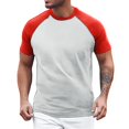 thumbnail image 1 of Afdoent Mens T Shirts Classics Herren Raglan Contrast Tee T Shirt Fashion Tee Shirts, 1 of 4