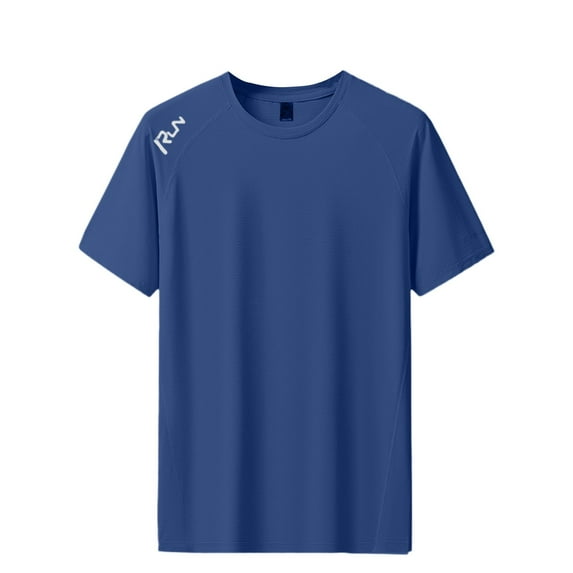 Afdoent Mens T Shirts Male Reflective Print Quick Silk T Shirt For Sports And Casual Wear Streetwear