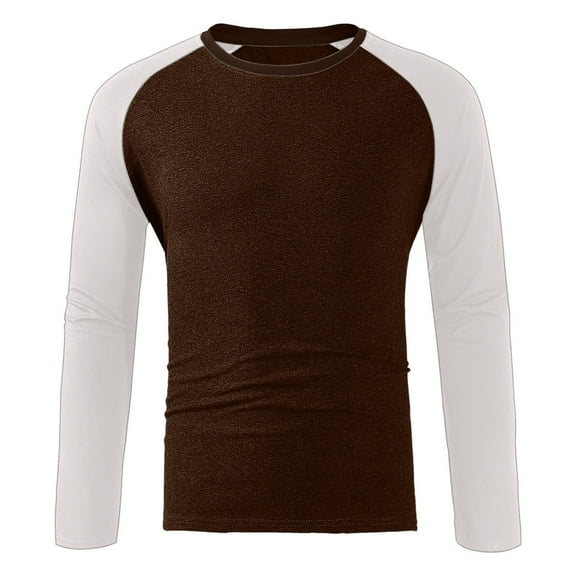 Afdoent Mens T Shirts Male Summer Fashion Casual Fasten T Shirt Long Sleeve Top Classic Tee
